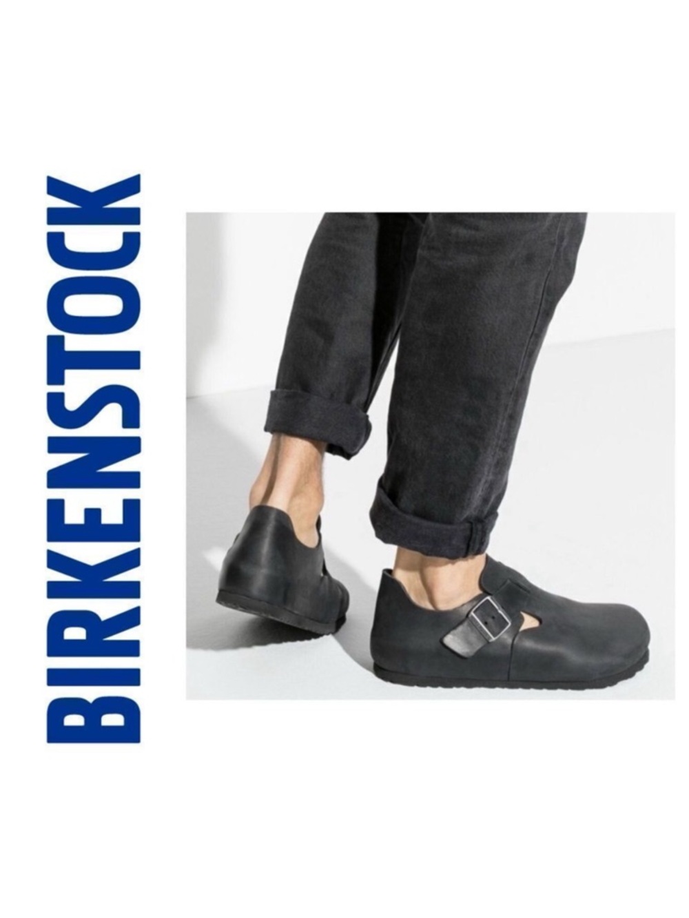 Birkenstock London Black Leather Shoes